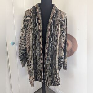 VTG The Icing Sweater Patchwork Metallic Maximalist Rock Boho Whimsigoth Y2K